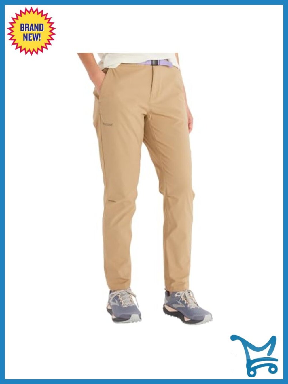 Women's Stretch Nylon Hiking Pants UPF50 Water-Repellent